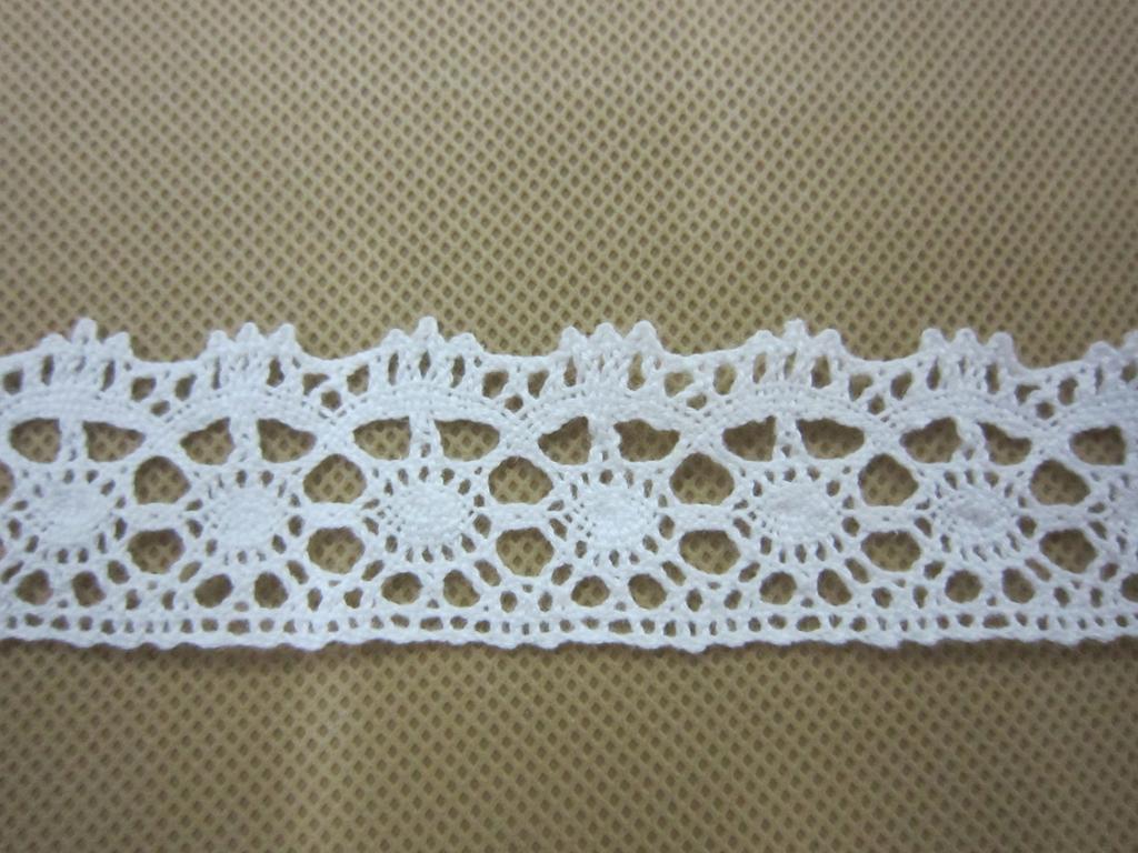 Pingyang Liyuan Lace Ribbon This White Cotton Edge Specification: 1.2Cm 6Cm Specification drawing