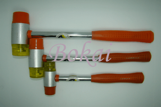 Steel pipe handle mounting hammer Removable head rubber mounting hammer diameter rubber hammer nylon rubber hammer
