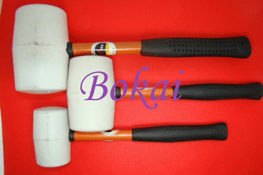 Steel pipe handle rubber mallet