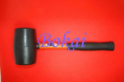 Steel pipe handle rubber hammer High quality hammer Black rubber hammer Guangzhou goods