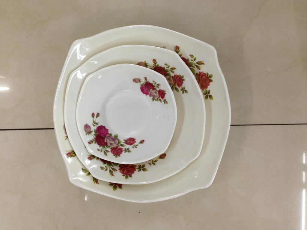 Melamine bowl, corner bowl