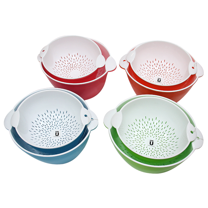 A small round drip basket