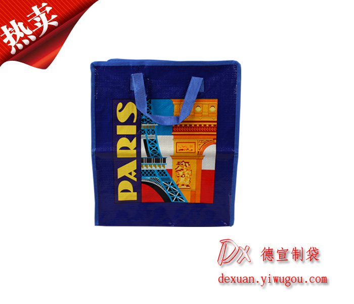 Suministro de fábrica bolsa de compras PP bolsa tejida bolsa recubierto bolsa impresa a color bolsa ecológica personalizada