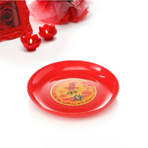 Wedding again and again small simple wedding fruit plate melon seed plate dry fruit plate plastic plate 30275