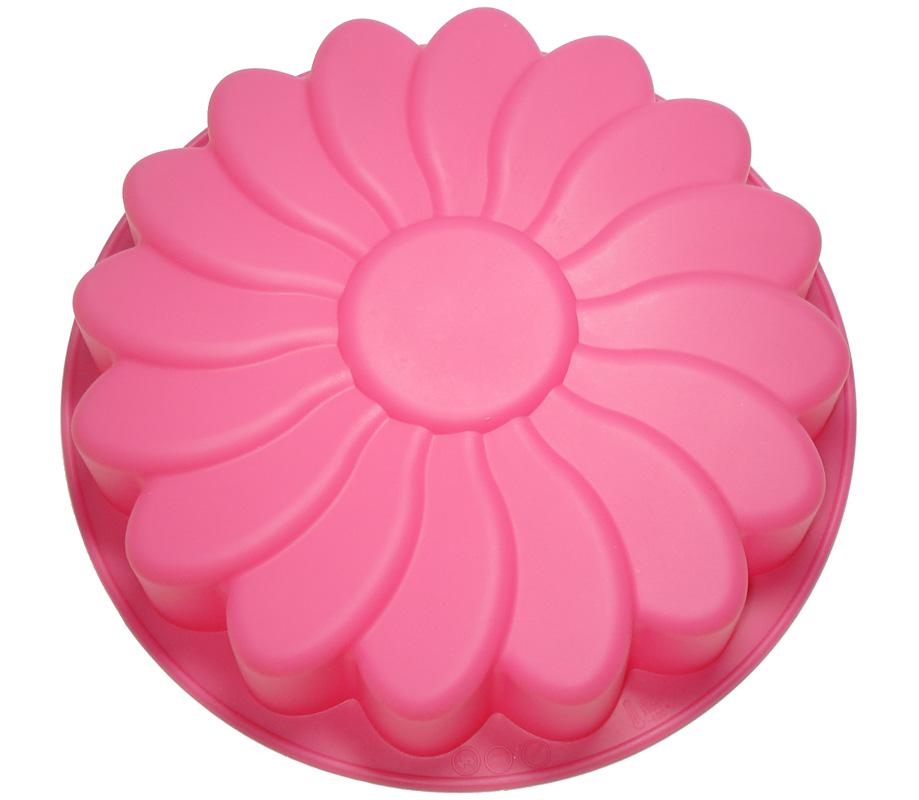Large round flower mould, silicone cake mould, chocolate mould, ice mould, jelly mould, pudding mould thumbnail
