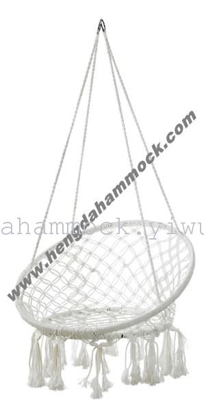 恒达工艺 厂家直销 大号D60*80CM加粗尼龙绳摇椅 休闲摇椅 成人可用产品图