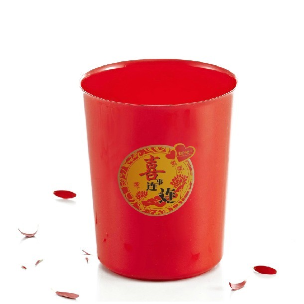 喜事连连 浪漫生活 家用型 婚庆卫生桶 垃圾桶 30138