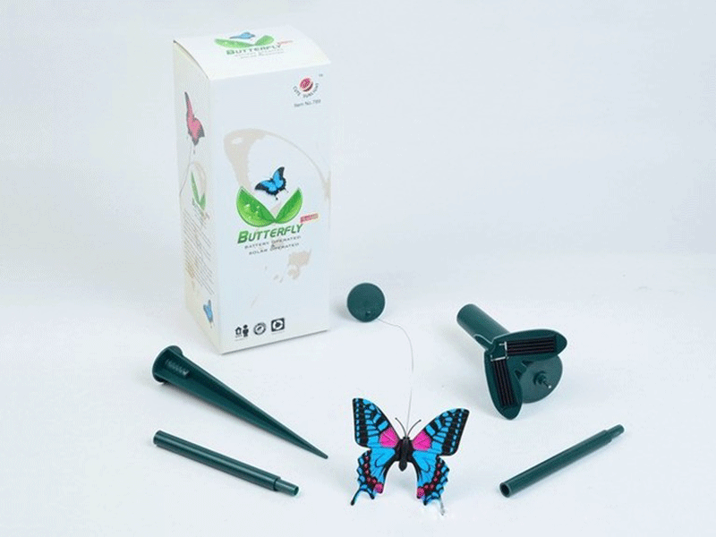 太阳能蝴蝶双用蝴蝶 会飞的美丽蝴蝶 益智科普玩具细节图