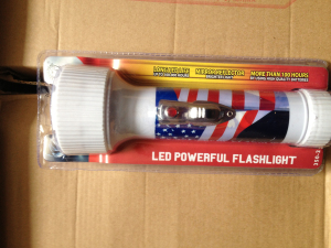 1 LED 2 BETTERY PLASTIC TORCH Plastic flashlight details Picture