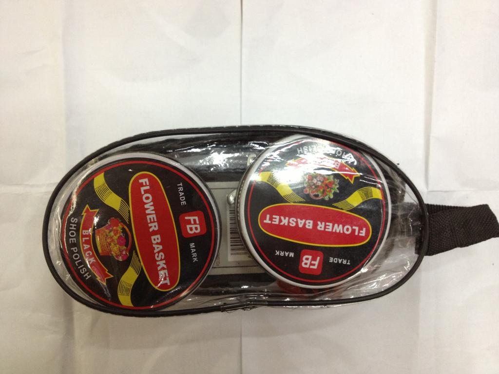 腰形包 2个铁盒鞋油 鞋擦 鞋刷 布