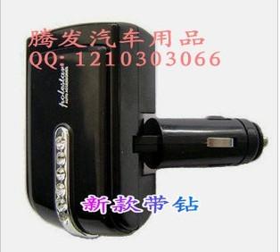 汽车点烟器/带钻点烟器/一分二带USB点烟器/201细节图