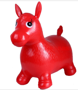 Inflatable horse jumping horse jumping deer musical jumping horse inflatable deer jumping toy