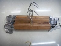 18公分，23公分本色木头多用铁裤架图