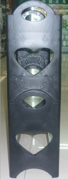 厂家直销四层塑料鞋架黑色鞋架简易鞋架心型鞋架来样定做产品图