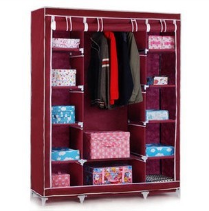 厂家直销 加固型无纺布衣柜简易折叠 韩式简易衣柜