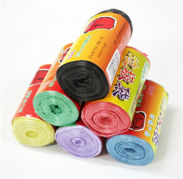 厂家直销 批发 彩色环保型点断式垃圾袋