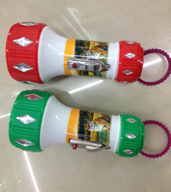 A 1-LED diamond flashlight for export to Africa with plastic printing details Picture