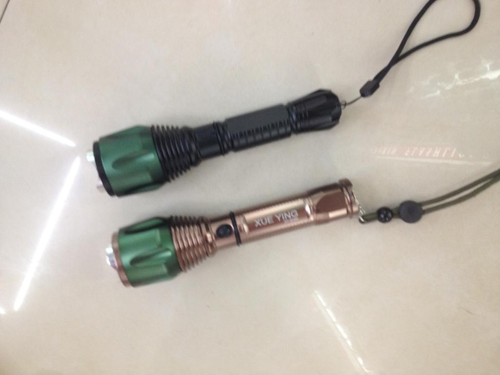 High-intensity flashlight, rechargeable flashlight, aluminum alloy flashlight, telescopic dimming flashlight