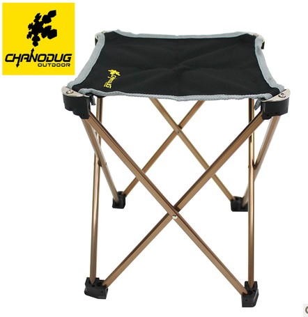 夏诺多吉 超轻四方全折叠铝合金钓鱼凳 便携马扎凳子户外椅子产品图
