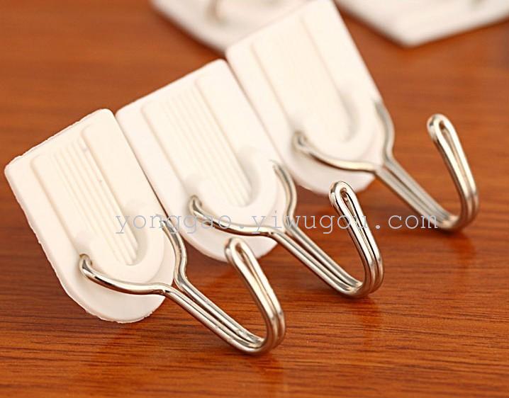 White Adhesive Hook 6 Hooks Specification drawing