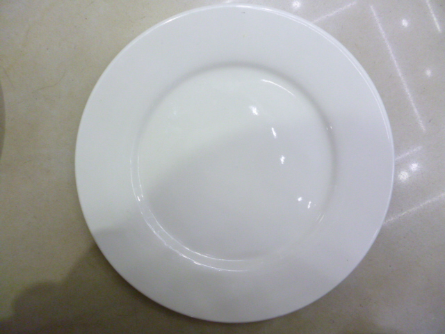 10.5 White circular flat plate, 27CM ceramic flat plate from Shandong