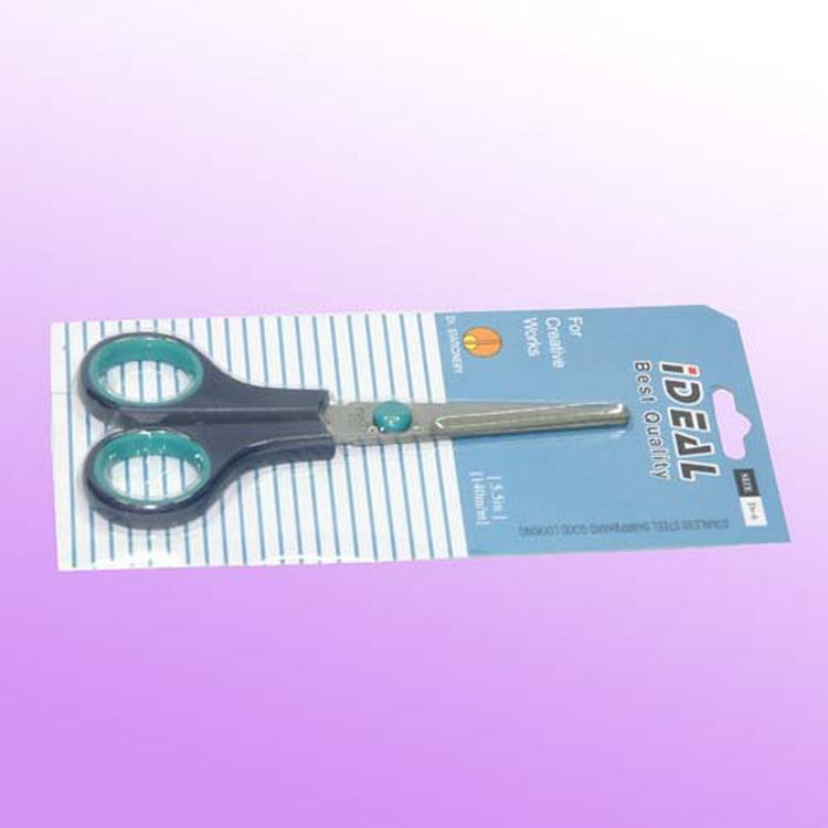 Office and study supplies: Household scissors, paper-cutting office scissors, black handle paper-cutting office scissors Specification drawing
