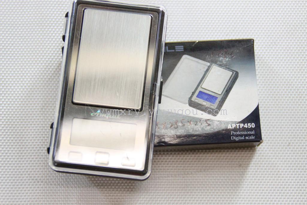 厂家直销APTP450电子口袋秤500G/0.1G珠宝秤手掌秤电子秤