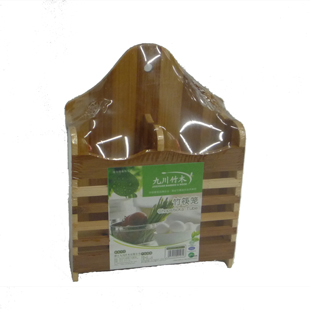 Chopsticks basket of bamboo and wood in kitchen thumbnail