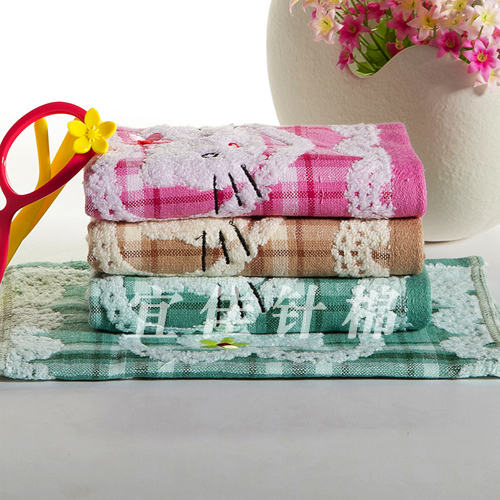 [Factory direct sale] Double layer cloth art children towel wholesale kindergarten opening towel cartoon towel thumbnail