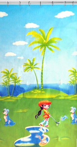 浴室浴帘PE EVA细节图