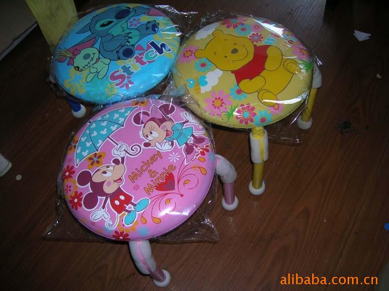 厂家直销 皮圆凳 带声音 宝宝凳 卡通凳 小圆凳 宝宝椅产品图