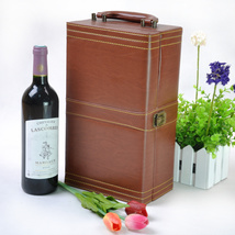 红酒皮盒 双支红酒盒 红酒礼盒 葡萄酒礼盒 红酒包装盒红酒盒