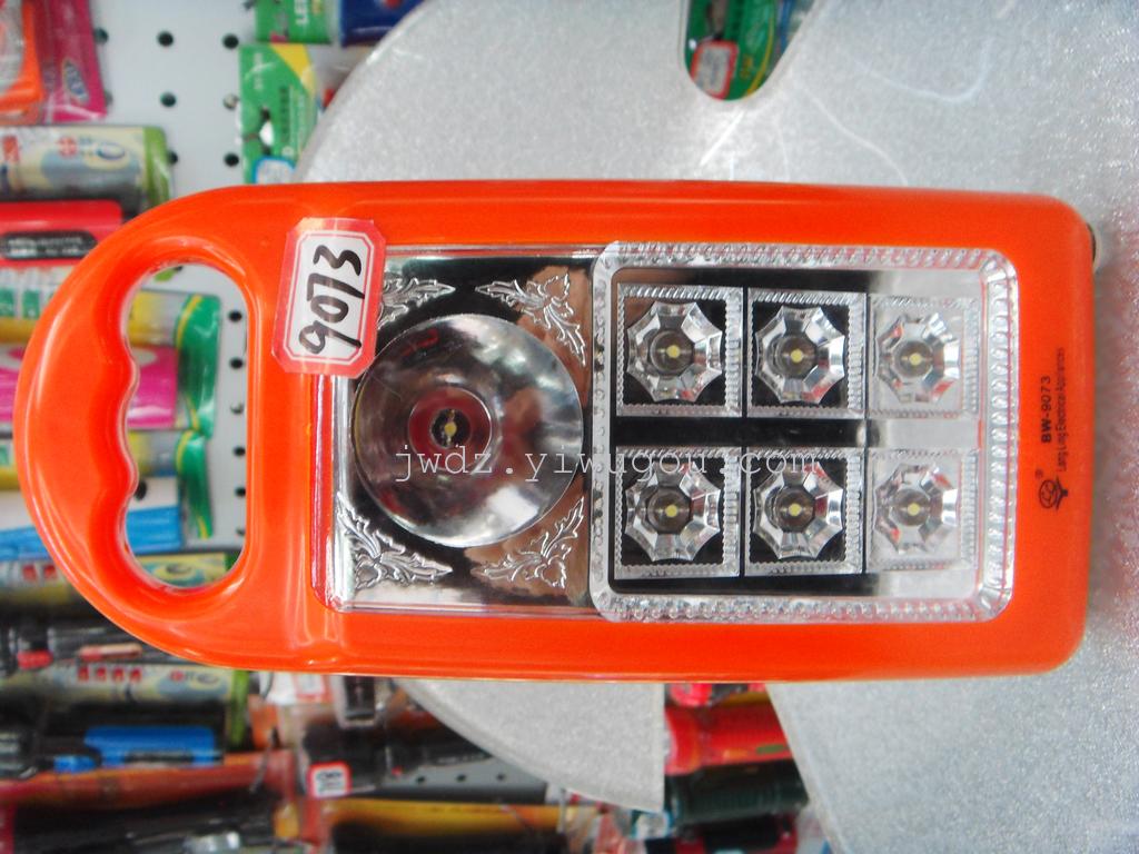 9073 1+6LED充电式应急灯 手提灯详情图1