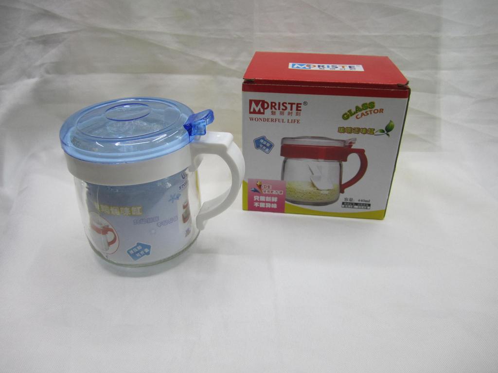 Glass oil pot, glass seasoning bottle 300ML