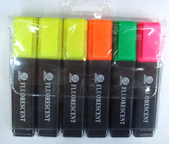 Highlighters wholesale two-head highlighters straight liquid valve highlighters 3-color five-color highlighters
