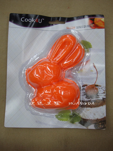 【COOK4U】3PC兔子蛋糕模，硅胶蛋糕模，55