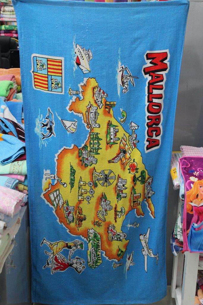 Wholesale of ordinary landscape cartoon series coated polyester-cotton printed beach towels at the lowest price Specification image