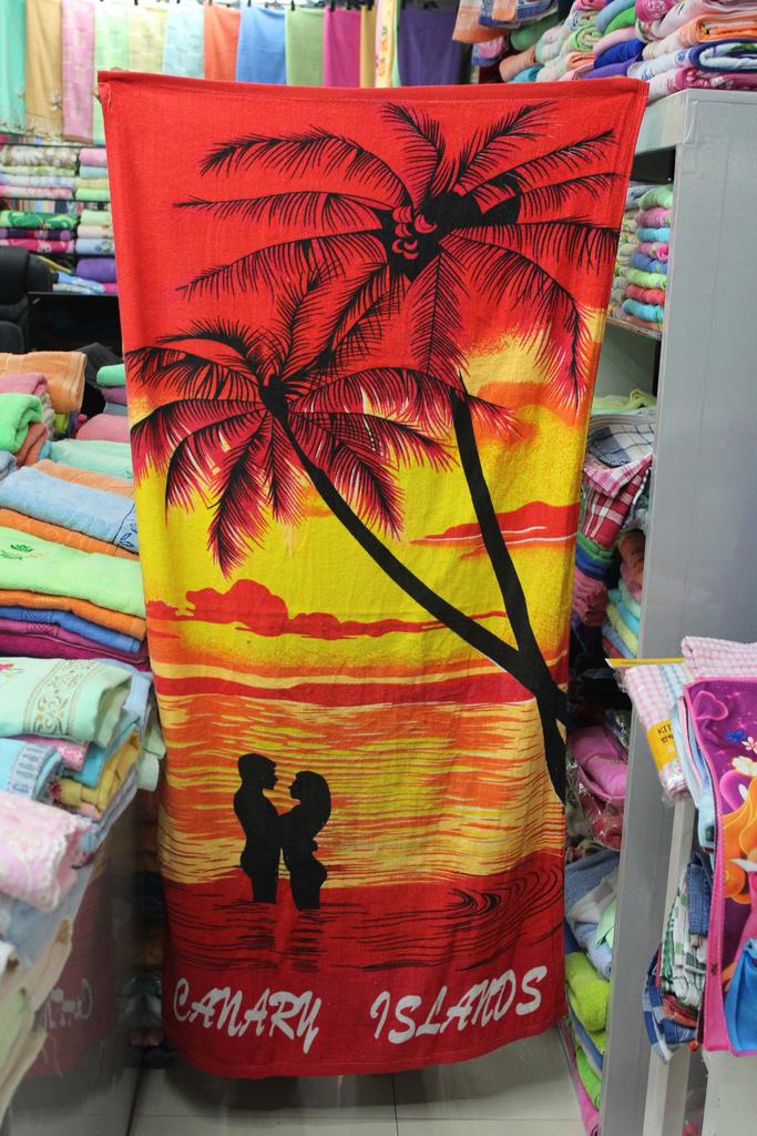 70*140cm polyester-cotton coated printed beach towel style details Picture