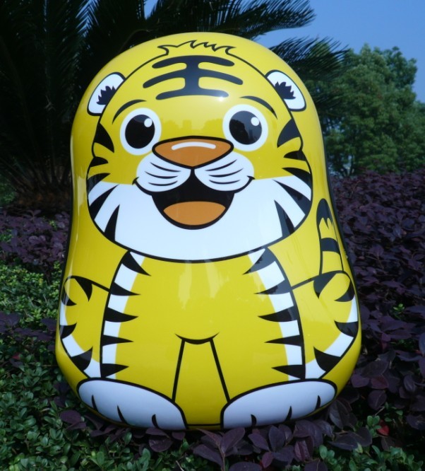 13寸ABS蛋壳儿童书包学生背包 小老虎背包图