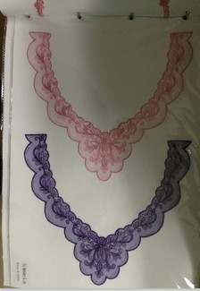 Milk thread water-soluble lace