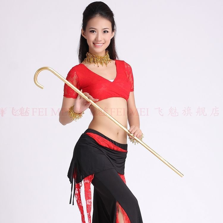 成人儿童爵士舞拐杖道具 肚皮舞杖演出跳舞拐杖