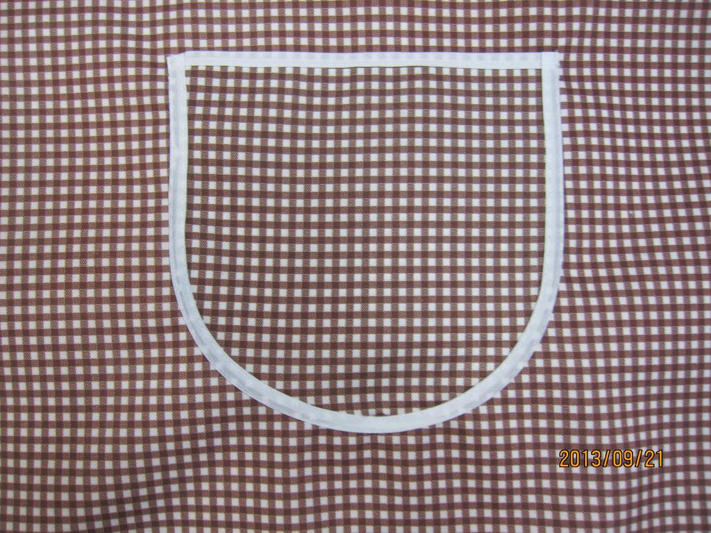 Self-Produced And Self-Marketed Plaid Waterproof Fabric Increase And Fertilizer Anti-Fouling Waterproof Home Apron Promotional Advertising Apron Specification drawing