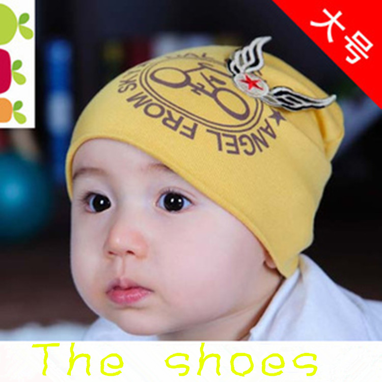 Spring And Winter Children's New Korean Version Of Warm Baby Bicycle Wings Baby Children's Pullover Hat