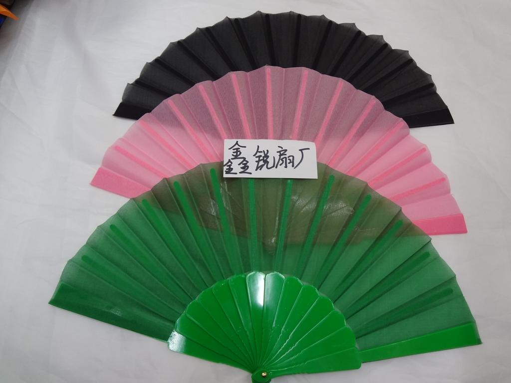 Manufacturers Straight Flat Folding Fan Process Fan Monochrome Pure Color Flat Fan Wholesale details Picture