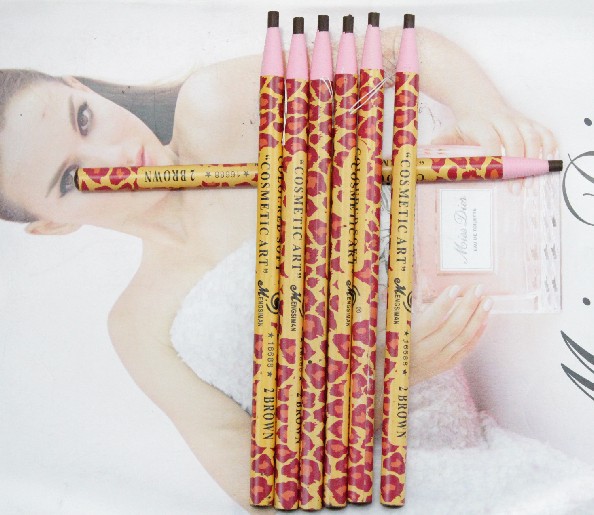 1668 Water - resistant, sweat - resistant, stain - free 16.8cm line eyebrow pencil eyeliner pencil lip liner