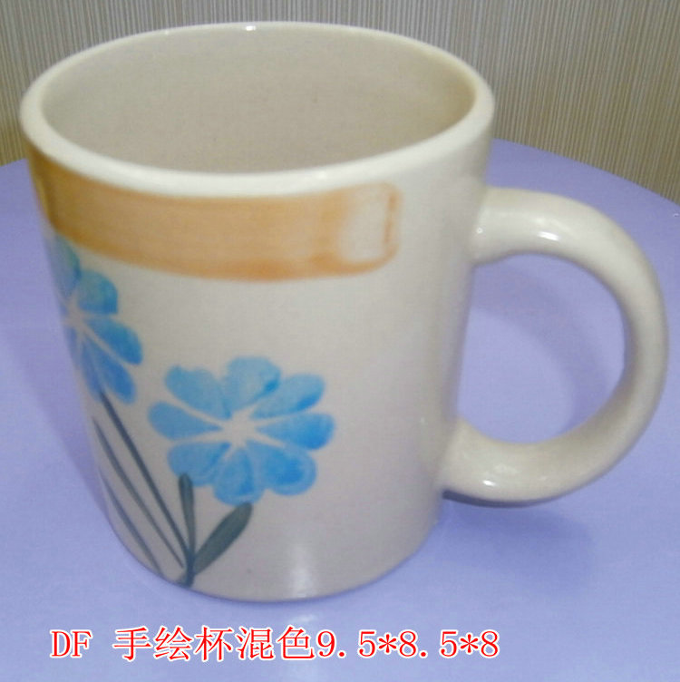 3.5-inch ceramic cup, hand-painted cup, straight cup, daily-use cup