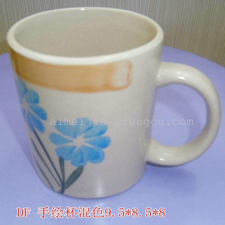 3-inch ceramic cup hand-painted No. 4 601 cup, 8CM daily-use cup, straight cup details Picture