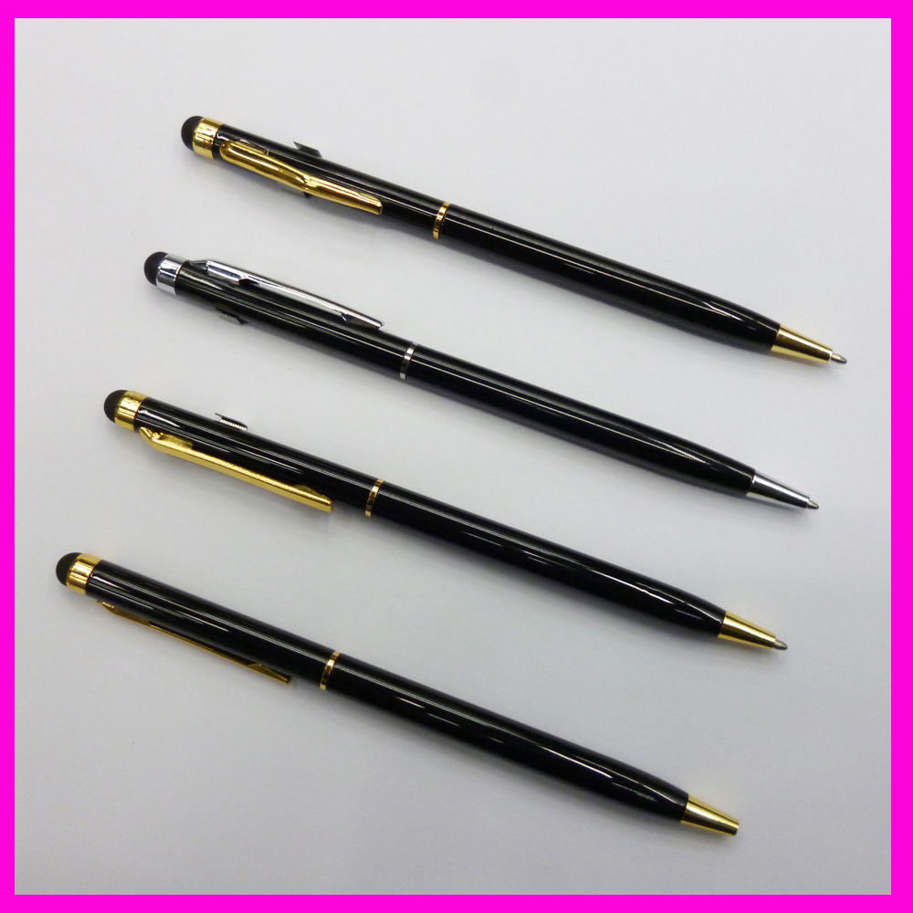 Mobile stylus Apple Capacitive pen Samsung stylus Hand write touch screen pen dual-use metal ballpoint pen