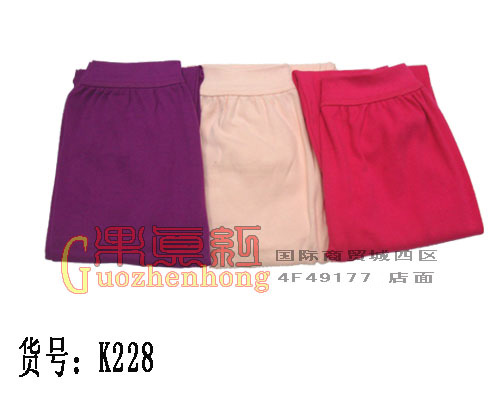 Really red ladies long Johns single package all color pure cotton wool pants item number: K228