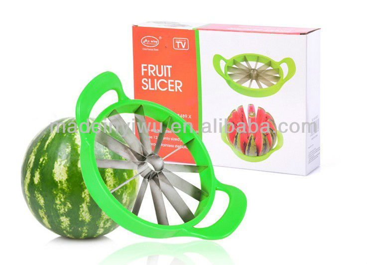 fruit slicer不锈钢西瓜切哈密瓜切水果切西瓜刀切果器